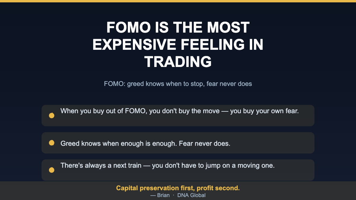 FOMO Is the Most Expensive Feeling in Trading